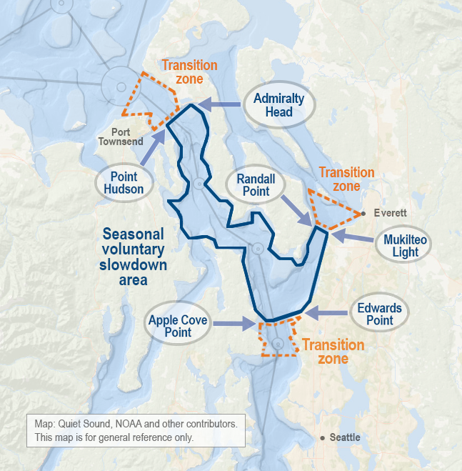 Participation up in second Puget Sound ship slowdown to protect endangered orcas